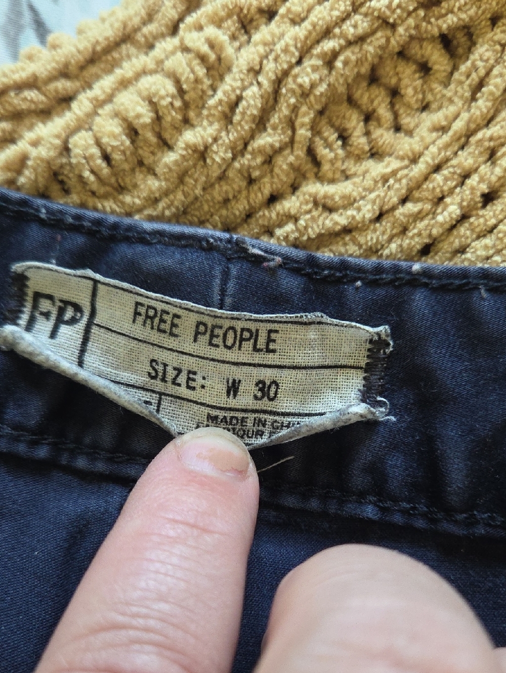 Free People 'Faded Purple' Moto Skinny Jeans - Size 30 - Picture 6 of 8